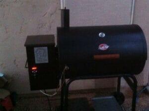 Barrel-style custom pellet smoker, a uniquely crafted smoking apparatus designed for flavor enthusiasts