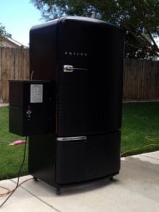 Repurposed Refrigerator Smoker – Crafted for Flavor